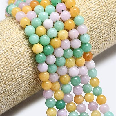 Natural Malaysia Jade Beads Strands G-L645-A01-4mm-34-1
