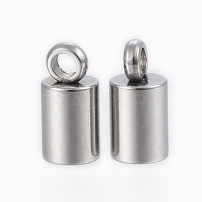 Tarnish Resistant 201 Stainless Steel Cord Ends LS-X-STAS-H410-20P-I-1