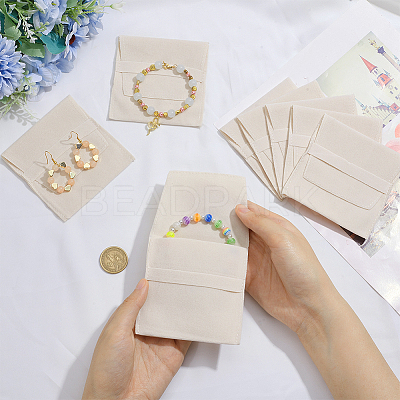 Double-Sided Faux Suede Jewelry Flap Pouches X-TP-WH0007-09B-1