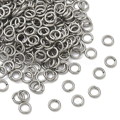 Tarnish Resistant 304 Stainless Steel Open Jump Rings STAS-Q186-02-4x0.7mm-1