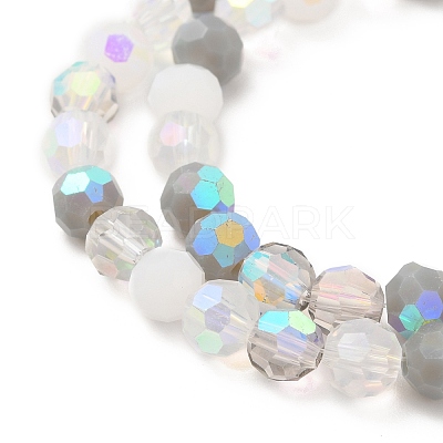 Electroplate Glass Beads Strands EGLA-P048-A03-1