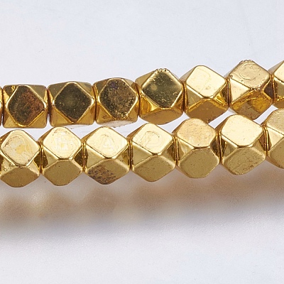 Electroplate Non-magnetic Synthetic Hematite Bead Strands G-K237-08I-1