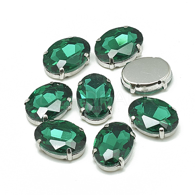 Sew on Rhinestone RGLA-T091-8x10mm-15P-1
