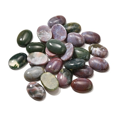 Natural Indian Agate Gemstone Cabochons X-G-T020-18x25mm-27-1