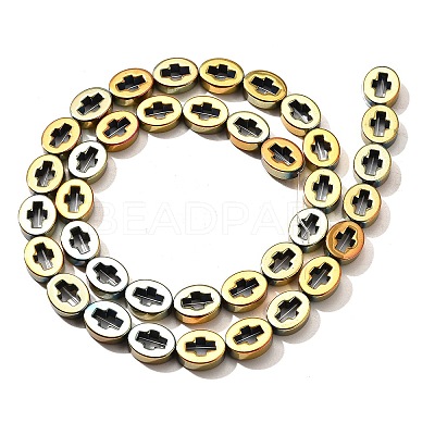 Electroplated Synthetic Non-magnetic Hematite Beads Strands G-L613-Z01-02K-1
