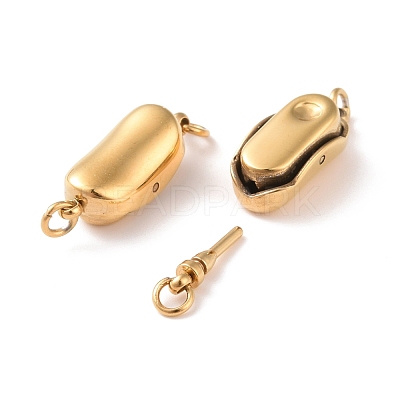 304 Stainless Steel Box Clasps STAS-G071-49G-1