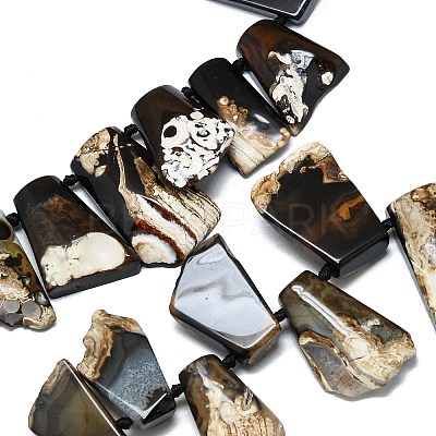 Natural Brazilian Agate(Dyed & Heated ) Graduated Beads Strands G-B165-B01-1