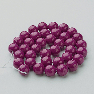 Natural Mashan Jade Round Beads Strands X-G-D263-10mm-XS12-1