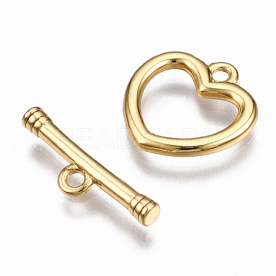 Brass Toggle Clasps KK-T063-93G-NF-1