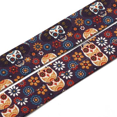 2M Halloween Theme Polyester Ribbons OCOR-WH0070-39B-01-1