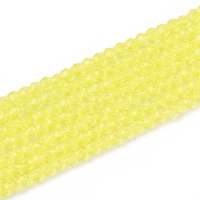 Transparent Glass Beads Strands GLAA-H021-03-23-1