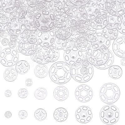 180 Sets 6 Style Sewing Snap Button AJEW-NB0003-47-1