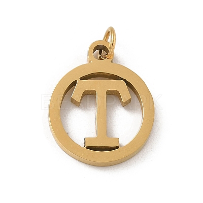 304 Stainless Steel Charms
with Jump Ring LS-STAS-R001-02G-T-1