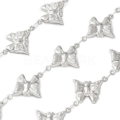304 Stainless Steel Butterfly Link Chains CHS-Z004-11P-1
