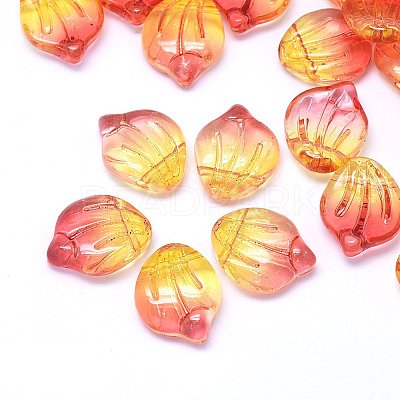 Transparent Glass Charms GLAA-H016-01A-16-1