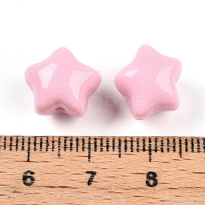Opaque Acrylic Beads SACR-T017-37C-1