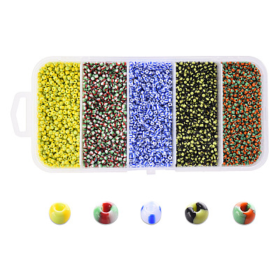 12/0 Opaque Colours Seep Glass Beads SEED-YW0001-09C-1