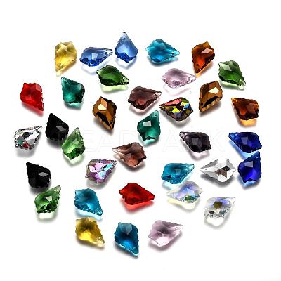 Faceted Glass Pendants GLAA-F068-C-1
