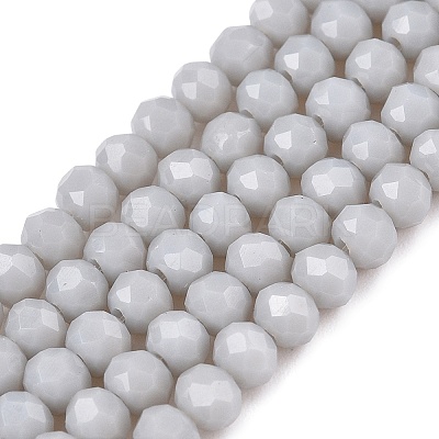Opaque Solid Color Imitation Jade Glass Beads Strands EGLA-A044-P3mm-D19-1