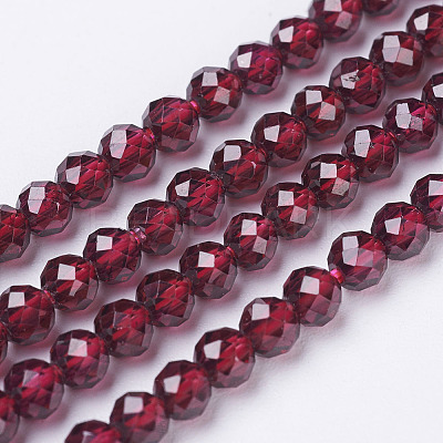 Natural Garnet Beads Strands G-D167-B-3mm-1