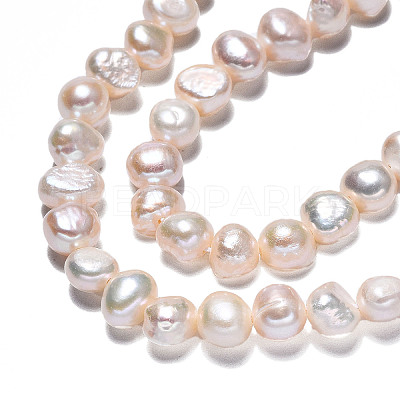 Natural Cultured Freshwater Pearl Beads Strands X-PEAR-N014-05B-1