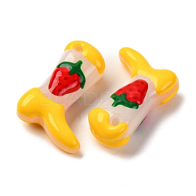 Baking Paint Glass Enamel Beads BLOW-D300-01K-1