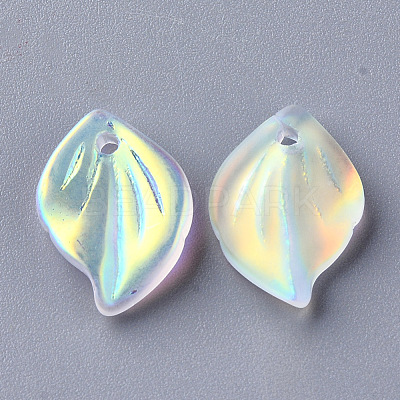 Electroplate Glass Pendants GLAA-S054-001C-01-1