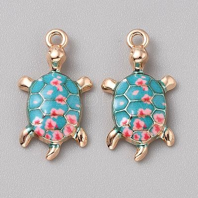Alloy Enamel Pendants FIND-CJC0027-01G-04-1