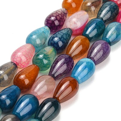 Natural Dragon Veins Agate Beads Strands GG-L001-C01-01-1