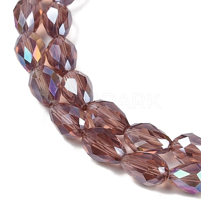 Transparent Electroplate Glass Beads Strands EGLA-N013-T10mm-B02-1