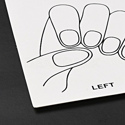 Paper Manicure Display Cards DIY-B062-01A-1