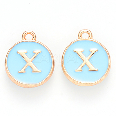 Golden Plated Alloy Enamel Charms LS-ENAM-S118-04X-1