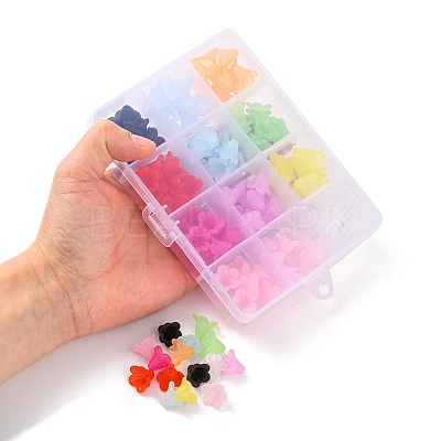 144Pcs 12 Colors Opaque Acrylic Beads SACR-YW0001-46-1