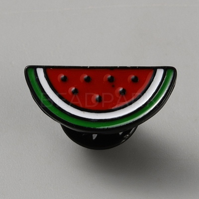 Watermelon Alloy Enamel Pin Backs for Backpack Clothes JEWB-WH0010-120-1