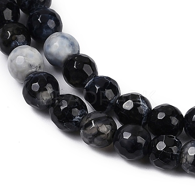 Natural Fire Crackle Agate Beads Strands G-C082-A01-48-1