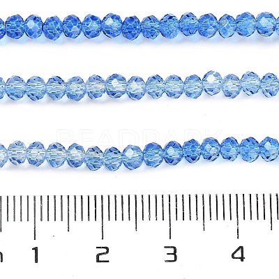 Transparent Painted Glass Beads Strands X-DGLA-A034-T1mm-A01-1