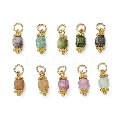 Natural Multicolor Tourmaline Pendants PALLOY-JF05319-1