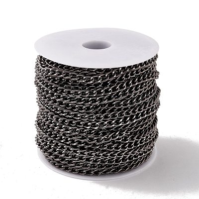 Oval Oxidation Aluminum Curb Chains CHA-G001-10EB-1