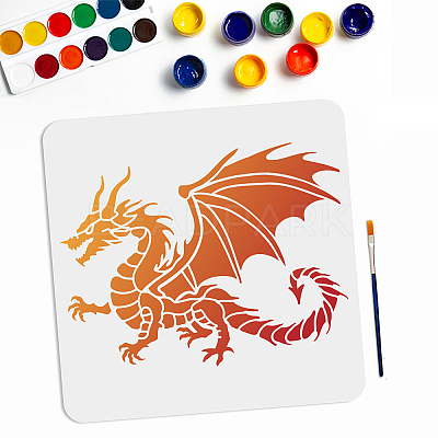 1Pc PET Hollow Out Drawing Painting Stencils DIY-MA0002-38G-1
