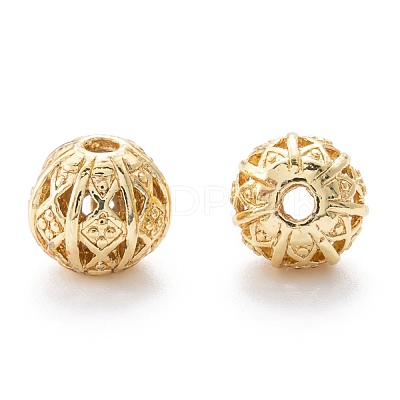 Alloy Hollow Beads PALLOY-P238-06G-RS-1