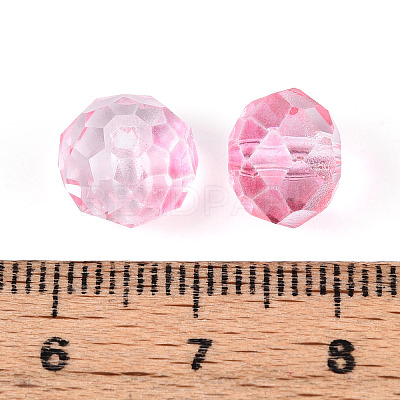 Baking Paint Transparent Glass Beads GLAA-N011-10mm-08-1