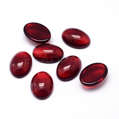 K9 Glass Cabochons Oval Flat Back Cabochons GGLA-L002B-M-1