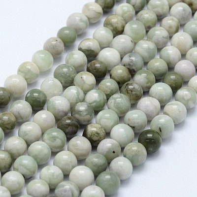 Natural Peace Jade Beads Strands G-I206-20-6mm-1