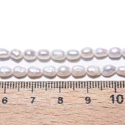 Natural Cultured Freshwater Pearl Beads Strands X-PEAR-N014-04E-01-1