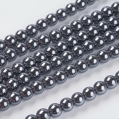 Non-Magnetic Synthetic Hematite Beads Strands G-H1072-1-1