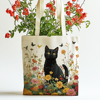 Canvas Women's Tote Bags ABAG-WH0057-002-1