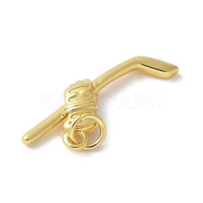 Brass Pendants KK-S518-11G-1
