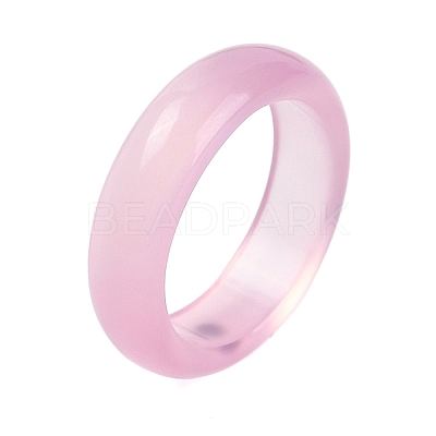 Dyed & Heated Natural Agate Finger Rings for Women RJEW-Z075-02E-1
