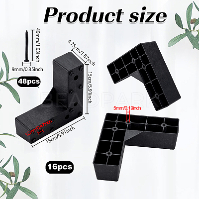 16Pcs PP Sofa Furniture Legs DIY-GA0009-48-1