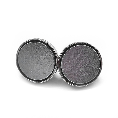 Anti-Tarnish Rhodium Plated 925 Sterling Silver Magnetic Clasps STER-L057-014P-1
